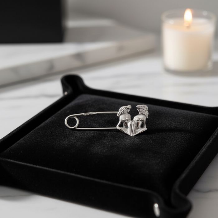 Шпилька срібло 925 Знак Зодіаку срібна булавка