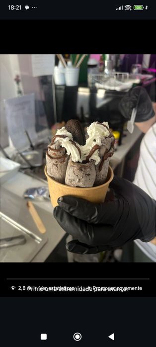 Máquina de gelados rolo Tailândes