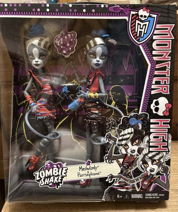 Monster High Zombie Shake Meowlody Purrsephone Мʼяулодія і Пурсефона