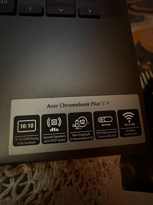Portátil ACER Chromebook Plus 514