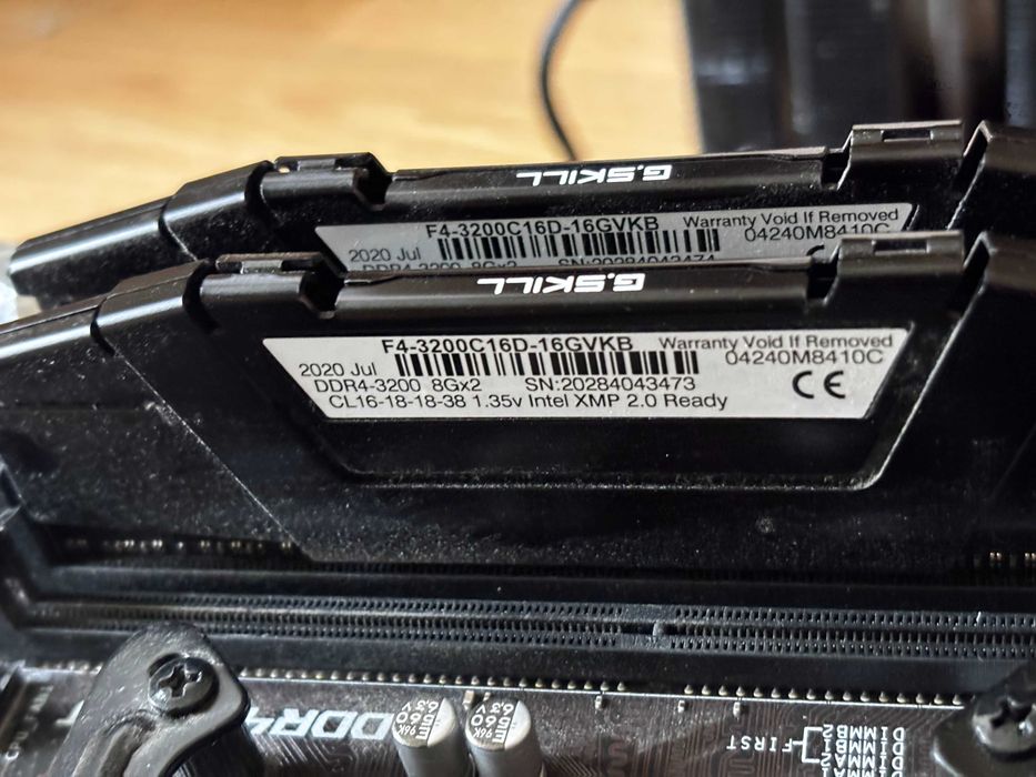 Intel Core i7-9700KF, MSI Z390-A PRO, G.Skill Ripjaws V, 16 GB, 3200MHz, be quiet! Dark Rock 4 Pro