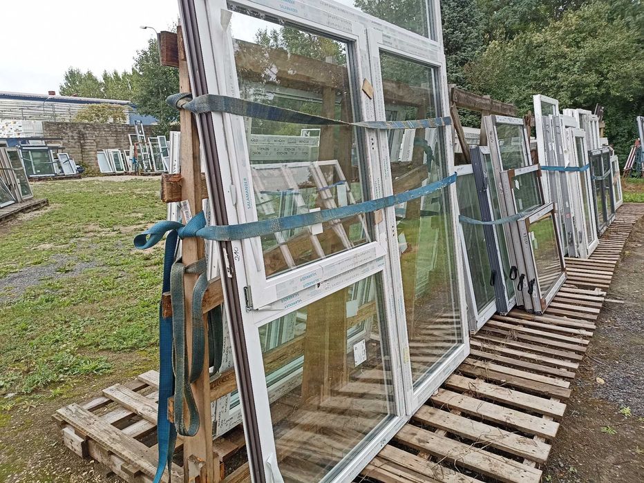 Okno tarasowe pcv 204/210 trzy szybowe okno+balkon