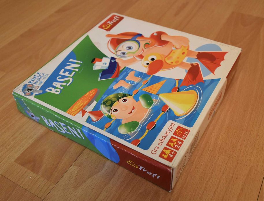 Basen, gra edukacyjna, dla dzieci od 4 lat, firma Trefl, 22x22x5 cm