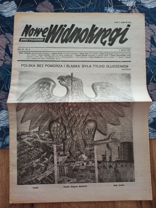 Dwutygodnik Nowe Widnokręgi 1 marca 1944