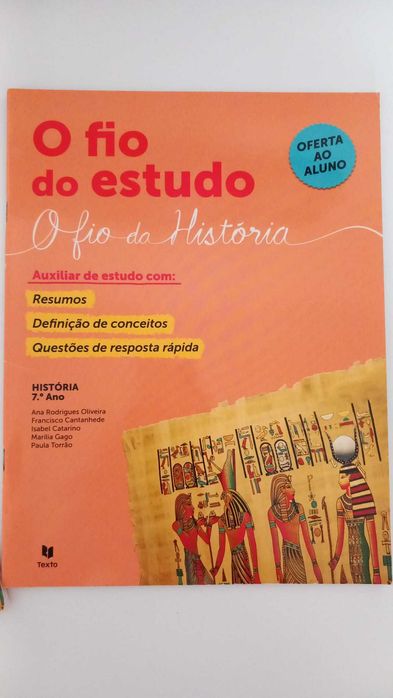 O fio do estudo- O fio da História (livro de estudo 7ºano)- 2x