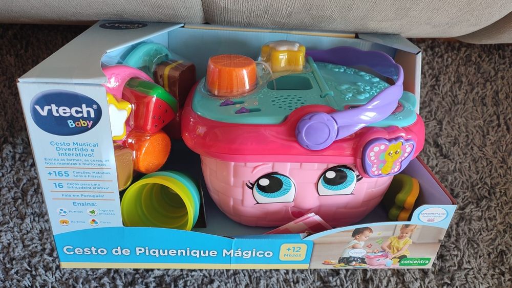 NOVO Cesto piquenique Vtech picnic mágico criança