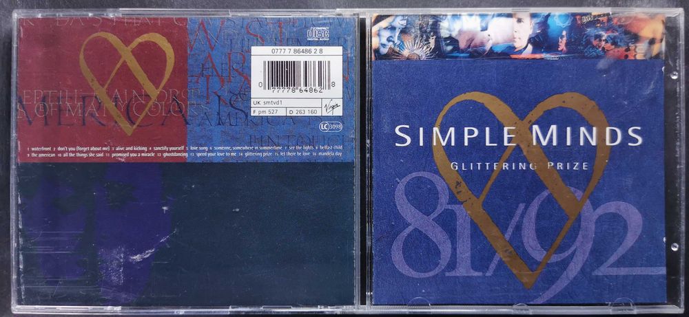 CD Simple Minds - Glittering Prize 1992