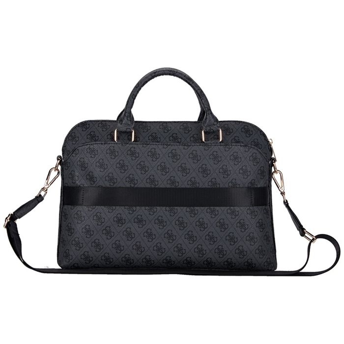 Guess 4G Zipper Pocket Triangle Logo - Torba na notebooka 15" (czarny)