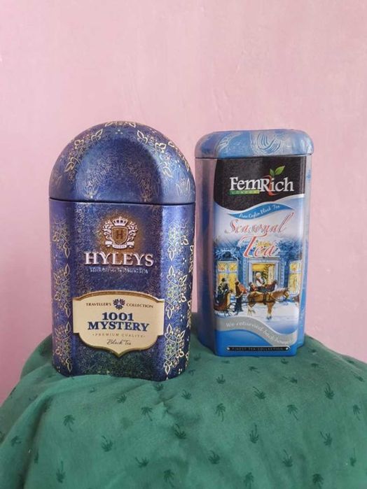 Набір, Коробки жестяні для зберігання, 4 шт