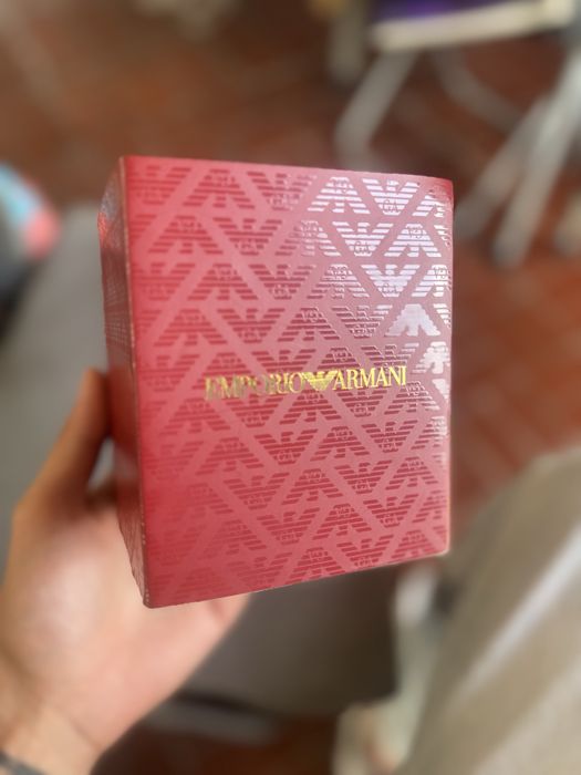 Relógio Emporio Armani Automático - Skeleton Rose Gold - Full Set
