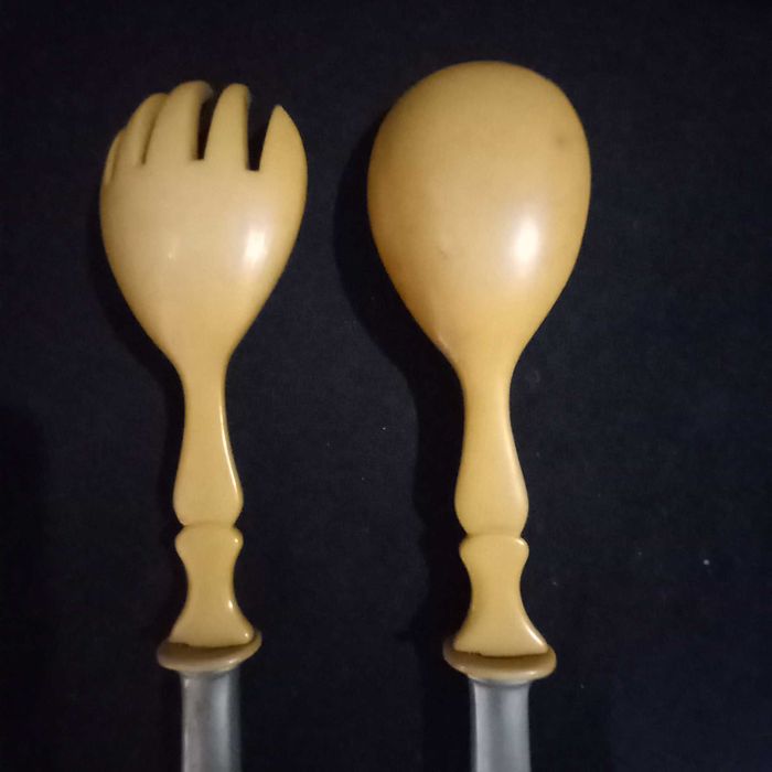 Colher e garfo vintage ArtDeco