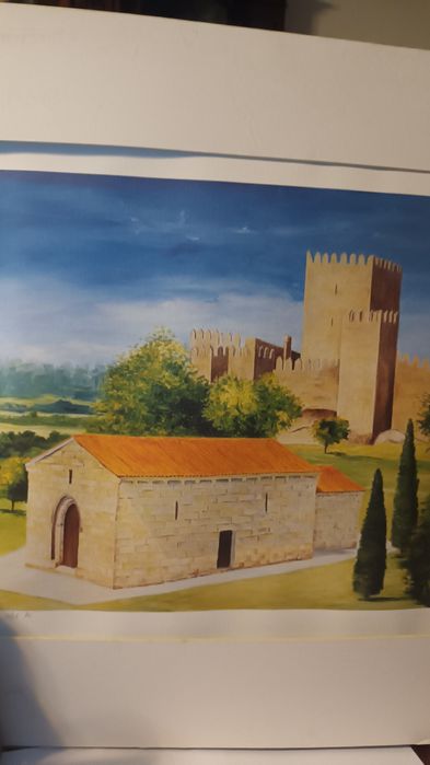 Pintura a óleo de castelo