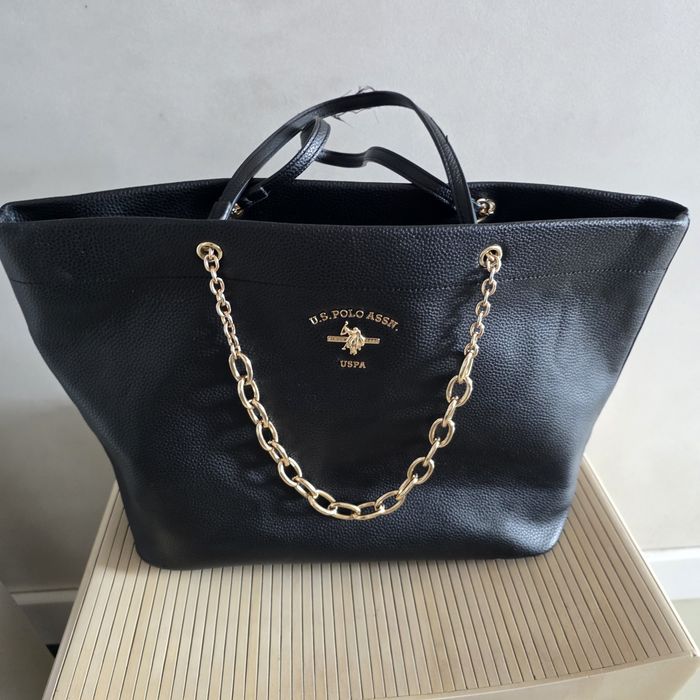 Us.Polo Assn-piekna czarna shoperka-
