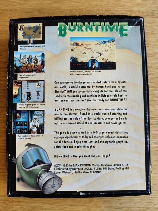 Gra Burntime Amiga rzadka kompletna testowana!