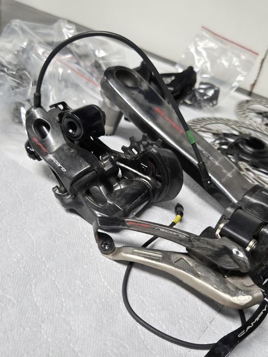 Grupa osprzętu campagnolo super recor eps 12s dis elektryczne carbon