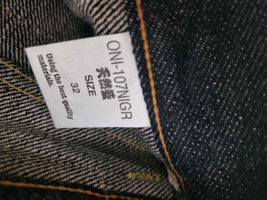 Calças de ganga ONI 107ZR 20oz 'Secret Denim' Regular Tapered