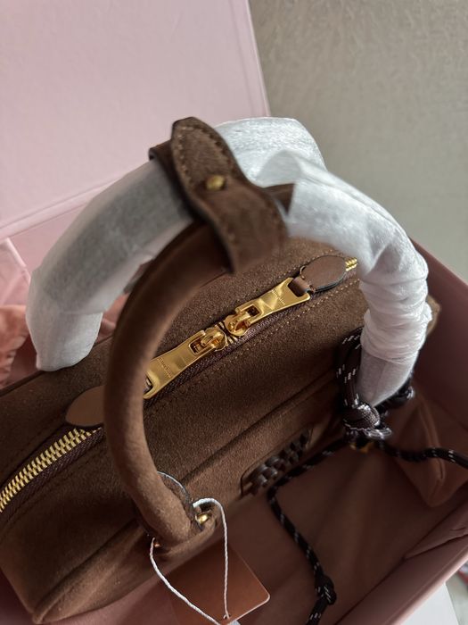 Сумка із натуральної замші Miu miu | магнітна коробка