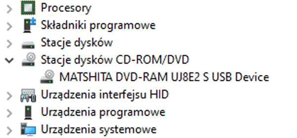 Panasonic DVD-RW USB - zewnętrzny napęd nagrywarka- Win Linux macOS