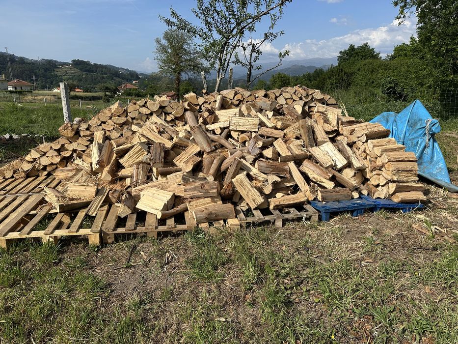 Lenha seca para aquecimento