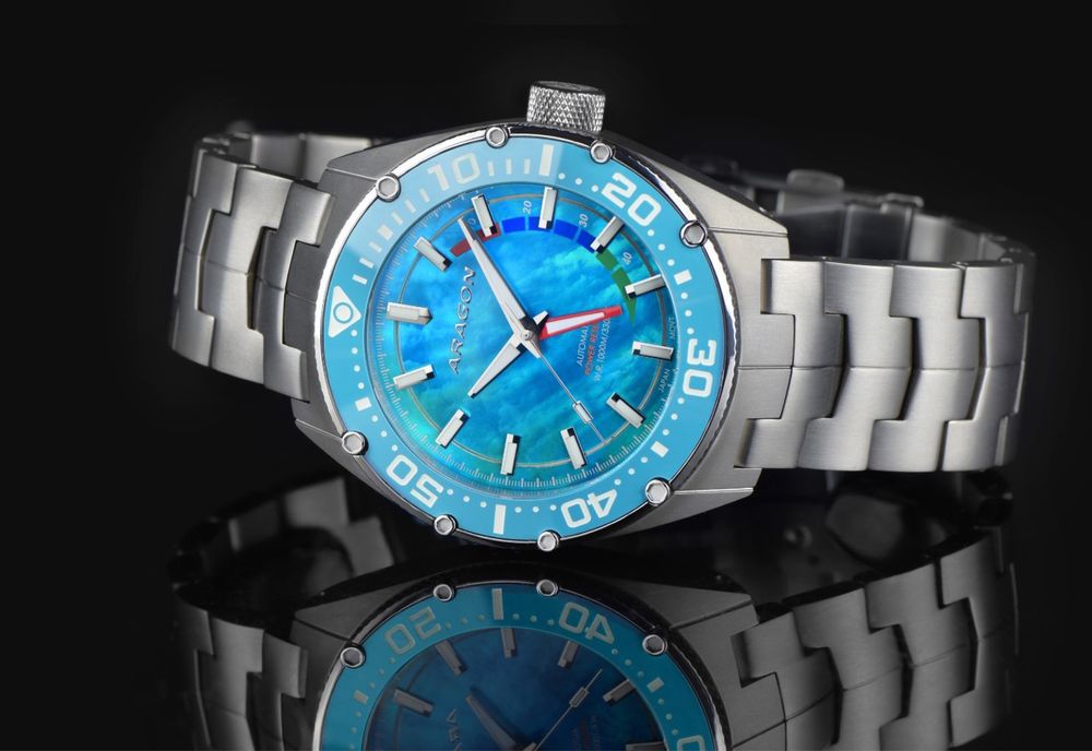 Годинник ARAGON Virtuoso BLU TITANIUM Ceramic Sapphire Automatic 44 mm