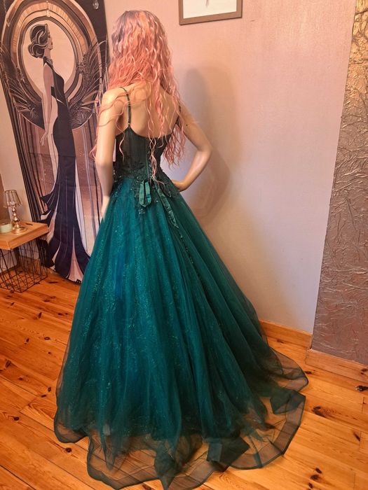 Zjawiskowa sukniaR34 Paradise Glamour Emerald Na studniówkę Polski pro