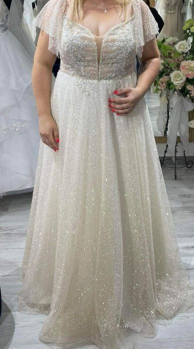 Suknia ślubna plus size  r 44/46
