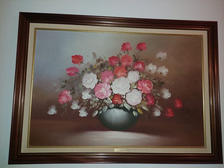 Quadro pintado a óleo.