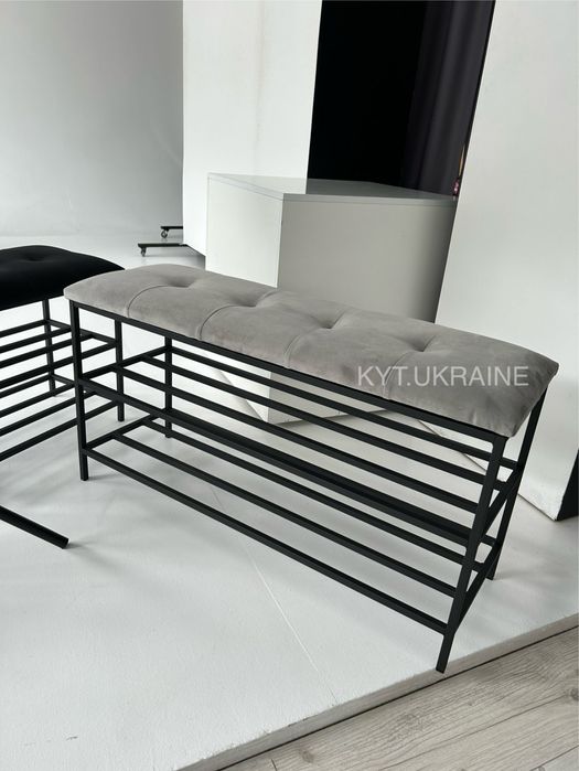 Акція!!!Банкетка для взуття, Loft, банкетка з м'яким верхом