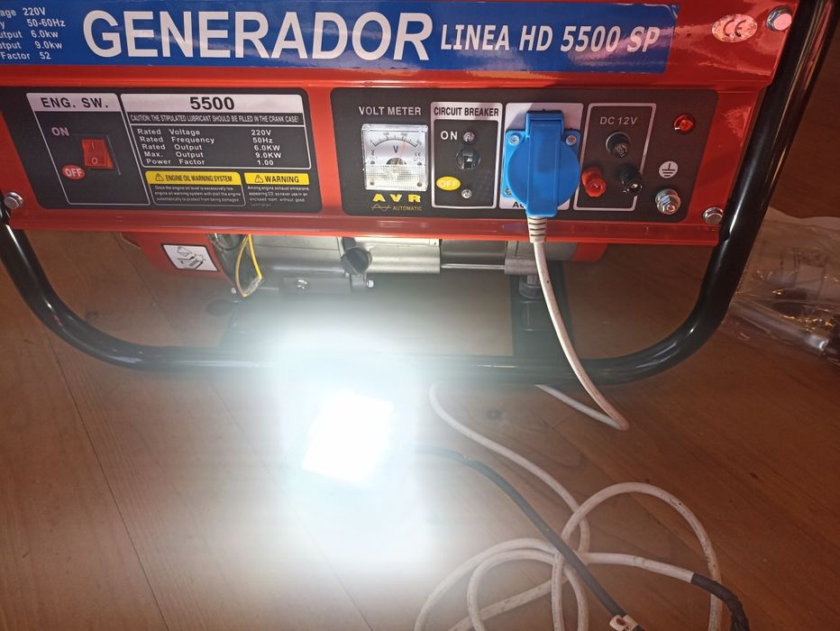 Gerador gasolina monofásico linea HD 5500 Novo