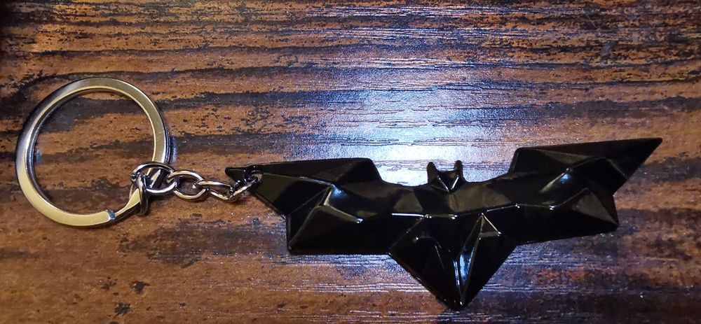 Brelok batman wypukły czarny metalowy