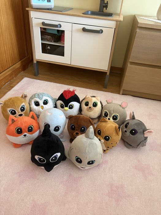 Conjunto de 12 peluches
