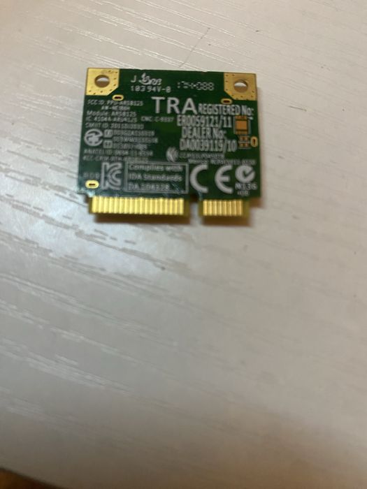 Placa Wi-Fi + Bluetooth ASUS AW-NE186H(B9) - Mini PCIe Half Size