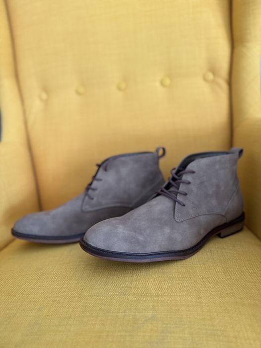Męskie nowe półbuty botki jesienne brązowe eleganickie 44