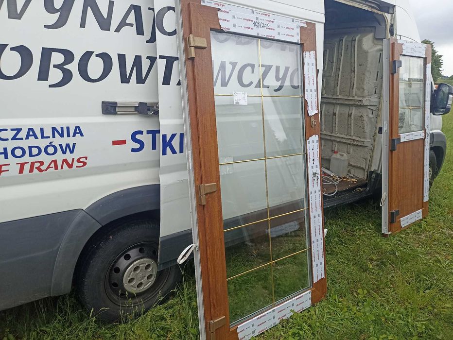 Drzwi zewnętrzne pcv 108/200 złoty dąb