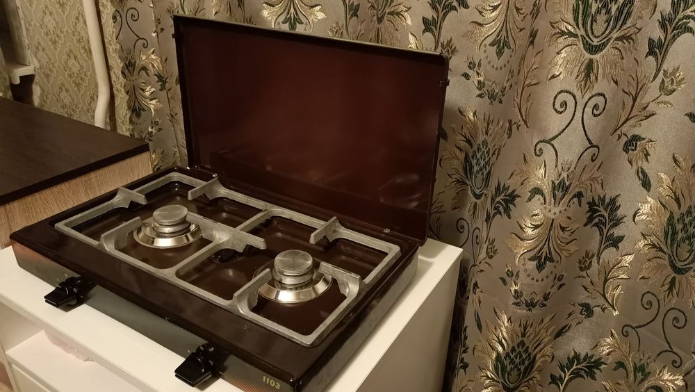 Плита газовая 2-хгорелочная,настольная, новая