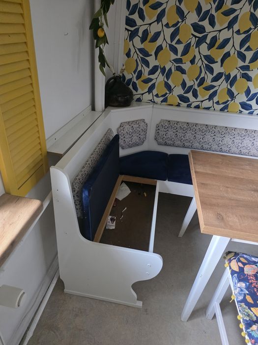 Ława stół krzesła komplet kuchenny