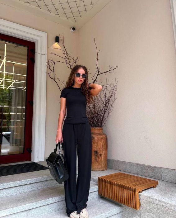 Жіночий костюм на весну/літо топ та штани, летний женский костюм