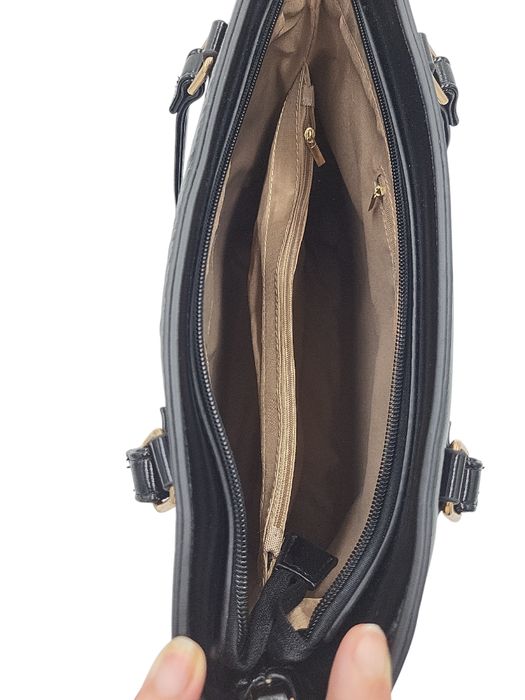 Torebka torba klasyczna damska aktówka czarna