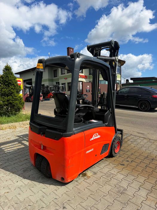 wózek widłowy elektryczny LINDE E16 1600kg Triplex 5.40m bateria 2023' rok przebieg tylko 9400mtg