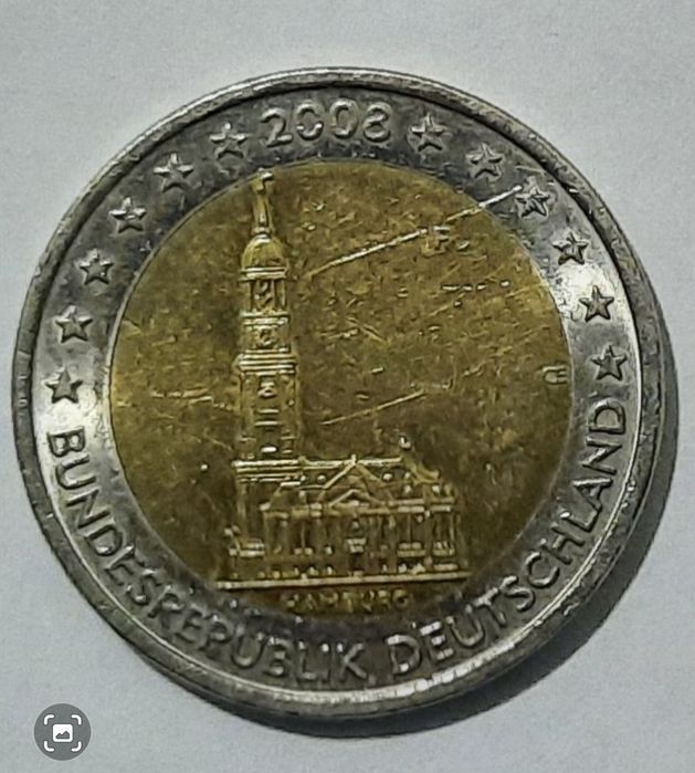 Moeda rara de 2 euros