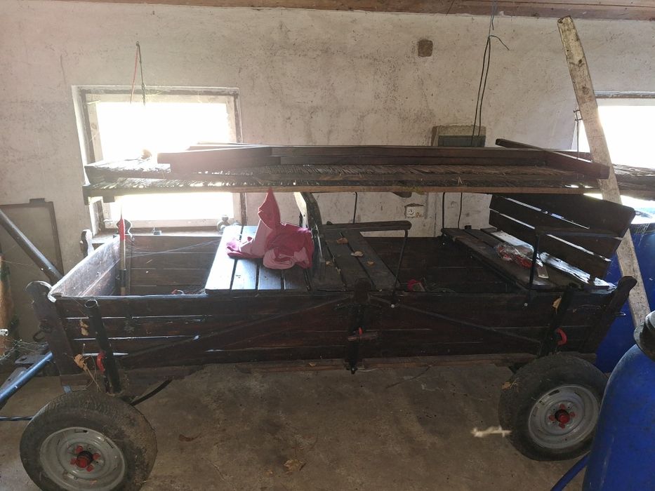 Okazja! Bryczka, wóz na gumowych kołach