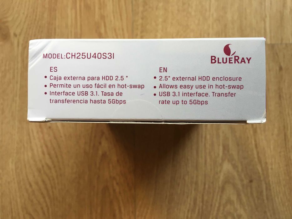 Caixa Externa USB 3.1 para HDD 2.5" SATA (NOVO) + Disco Externo 1TB