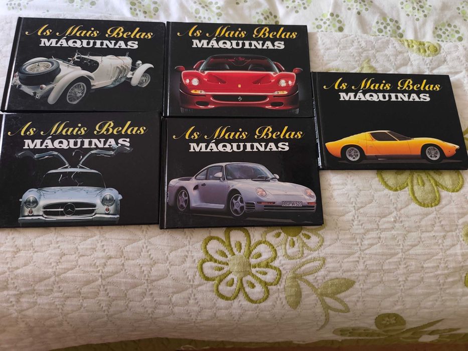 Coleção 5 livros " As mais belas máquinas" revista turbo
