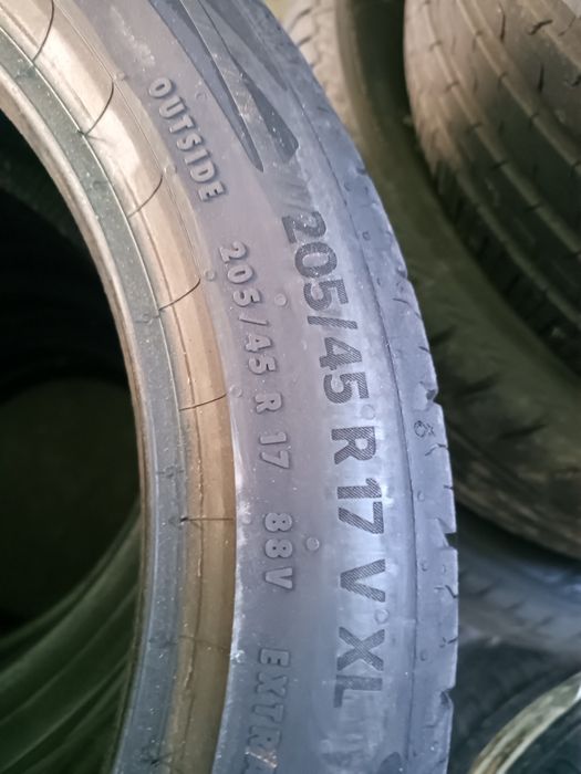 4x komplet opon 205/45R17 Continental 2023
