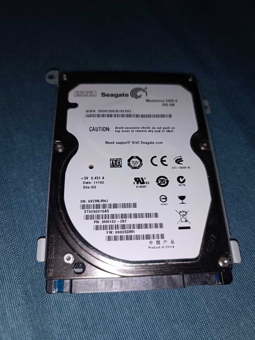 Disco duro 250gb Seagate 2.5 sata
