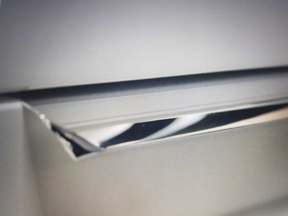 Uchwyt meblowy krawędziowy 100 cm, 2 sztuki