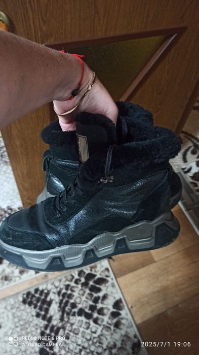 Зимние натуральные ботинки