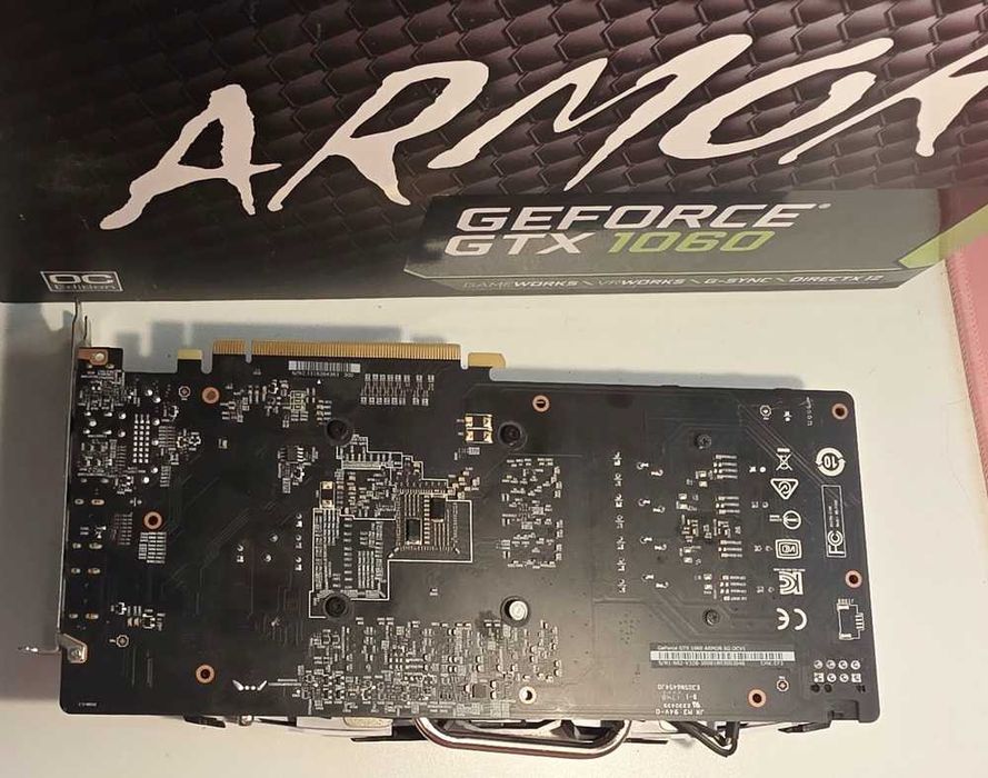 nvidia msi ARMOR GeForce GTX 1060 karta graficzna z pudełkiem