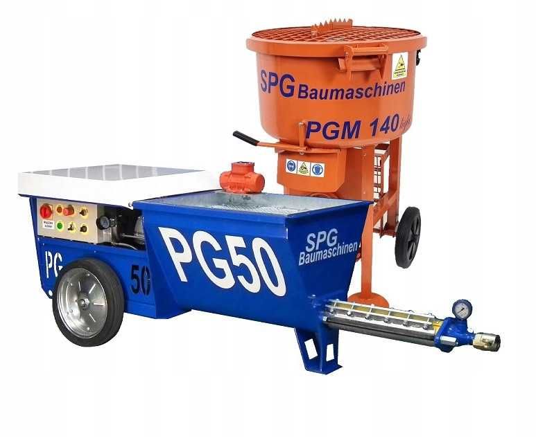Pompa do betonu SPG Baumaschinen PG50 + Mieszarka PG140light