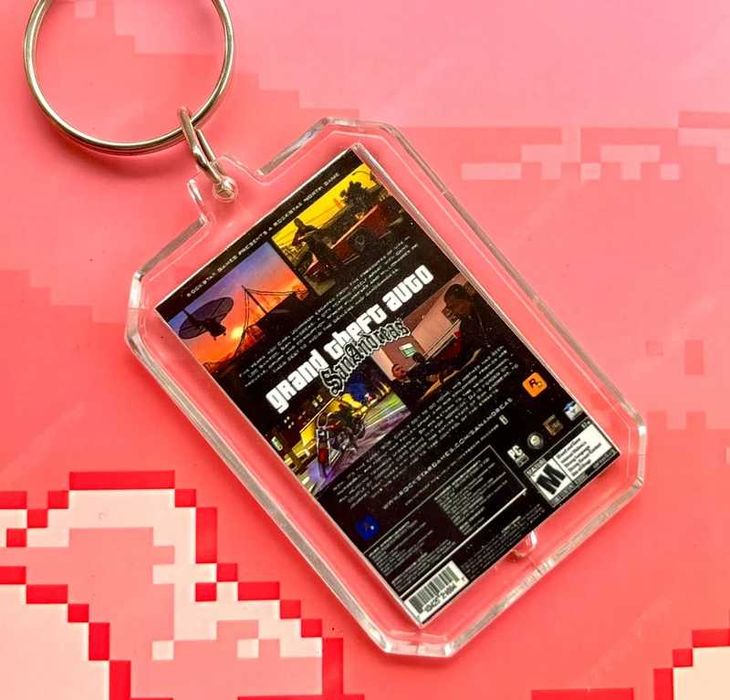 Brelok GTA San Andreas - mini okładka gry PC